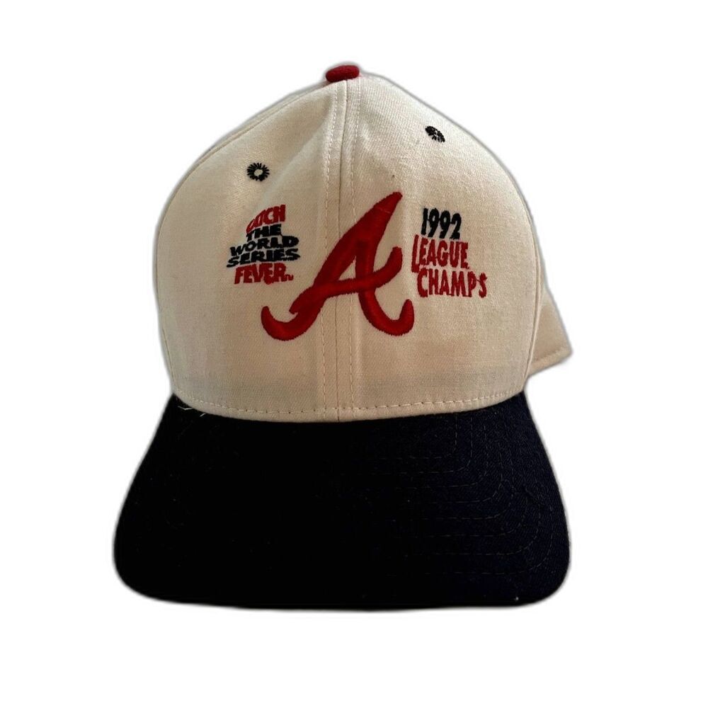 Vintage Trucker Hat Snapback Atlanta Braves 1992 w/ tags League champs NL
